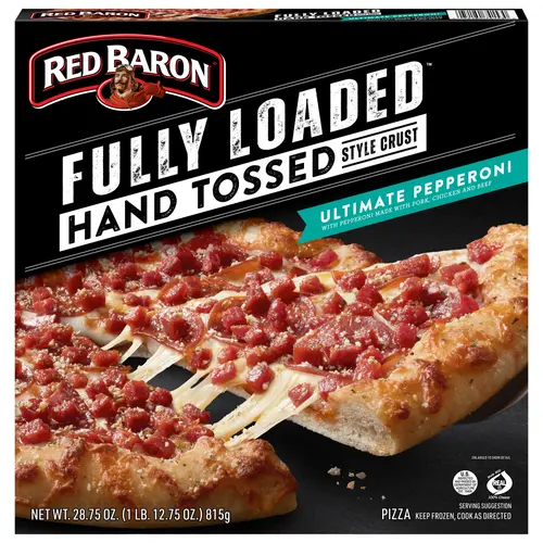 Red Baron Fully Loaded Pepperoni Hand Tossed Crust Frozen Pizza, 28.75 oz