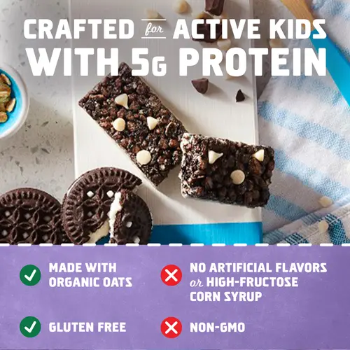 Zbar Protein Cookies 'n Creme Flavor Crispy Snack Bars, Gluten Free Protein Bars, 5ct thumbnail 3