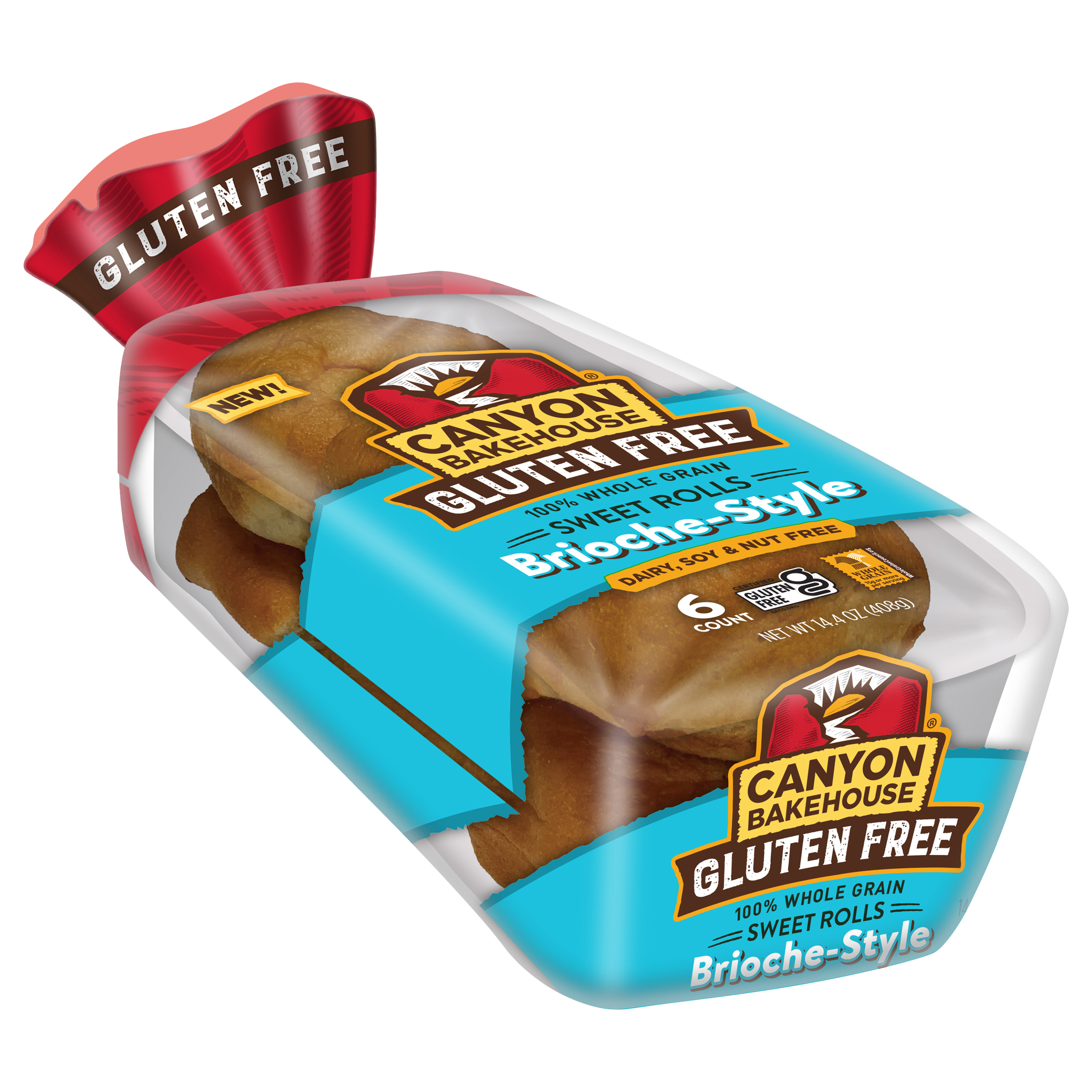 Canyon Bakehouse Brioche-Style Sweet Rolls, Gluten Free Brioche Dinner Rolls, Fresh, 6 Count thumbnail 3