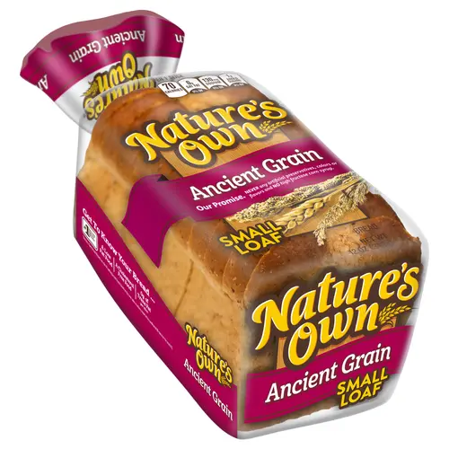 Nature's Own Ancient Grain, Small Loaf Size, Sliced Bread, 12 oz Loaf thumbnail 3