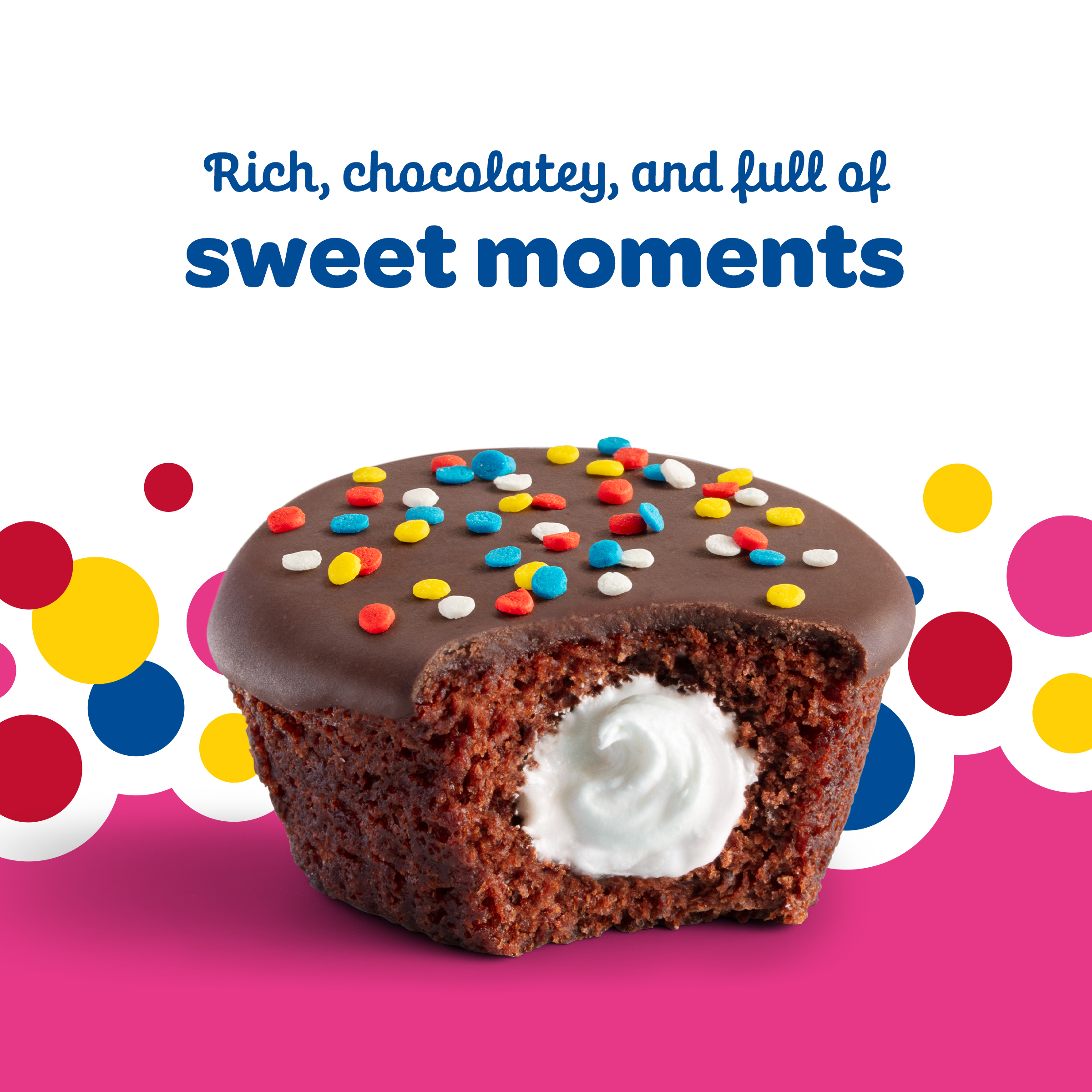 Wonder CrÃ¨me Filled Chocolate Cupcakes, Individually Wrapped Cupcakes, 8 Count thumbnail 2