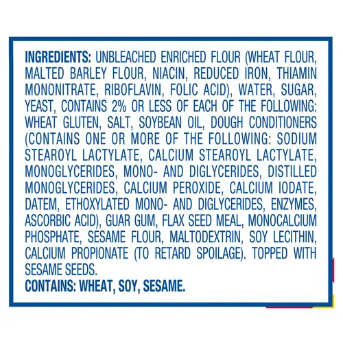 Wonder Bread Philly Steak Rolls, White Bread Sub Rolls, 15 ounce, 6 Count thumbnail 2