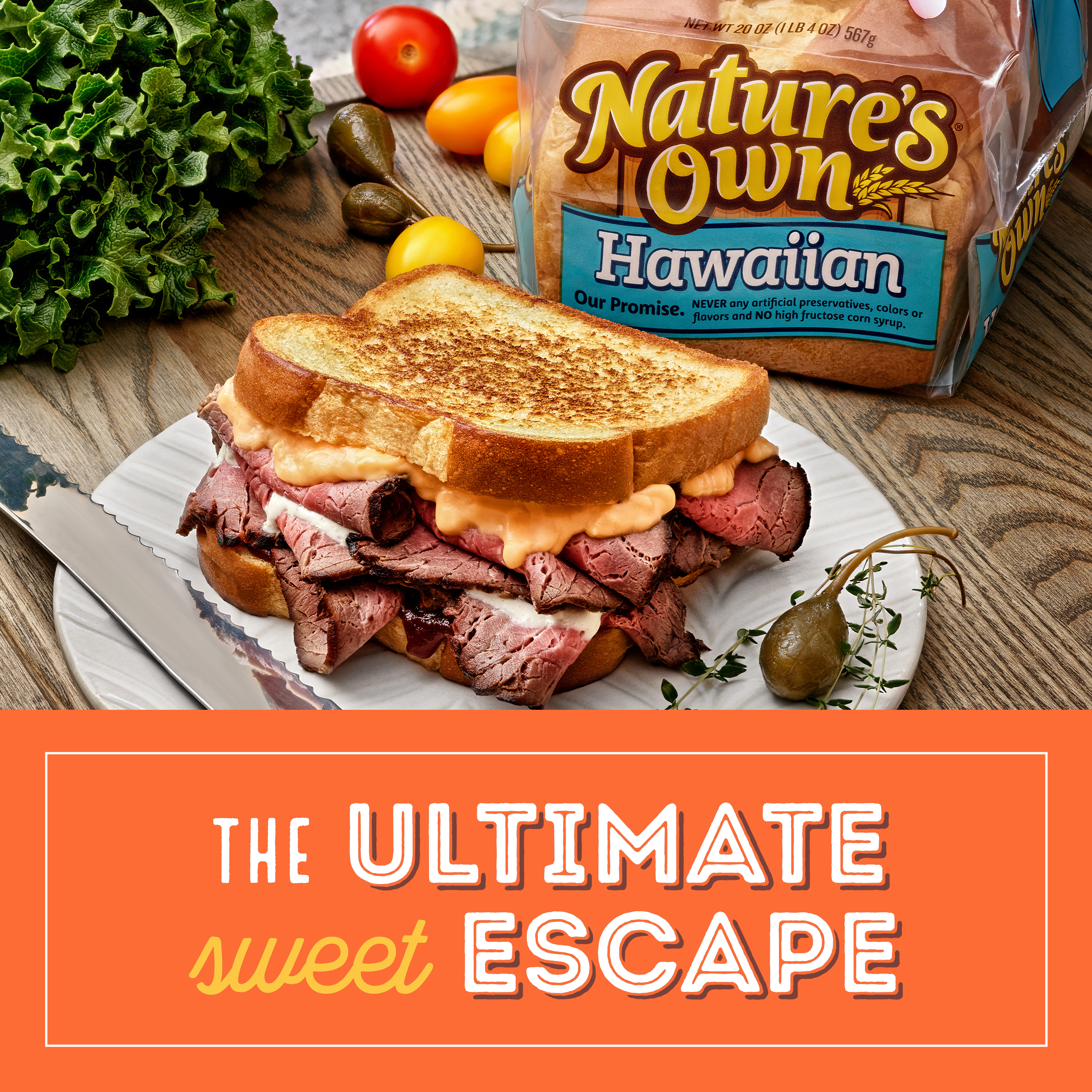 Nature's Own Hawaiian, Sliced Hawaiian Bread, 20 oz Loaf thumbnail 3