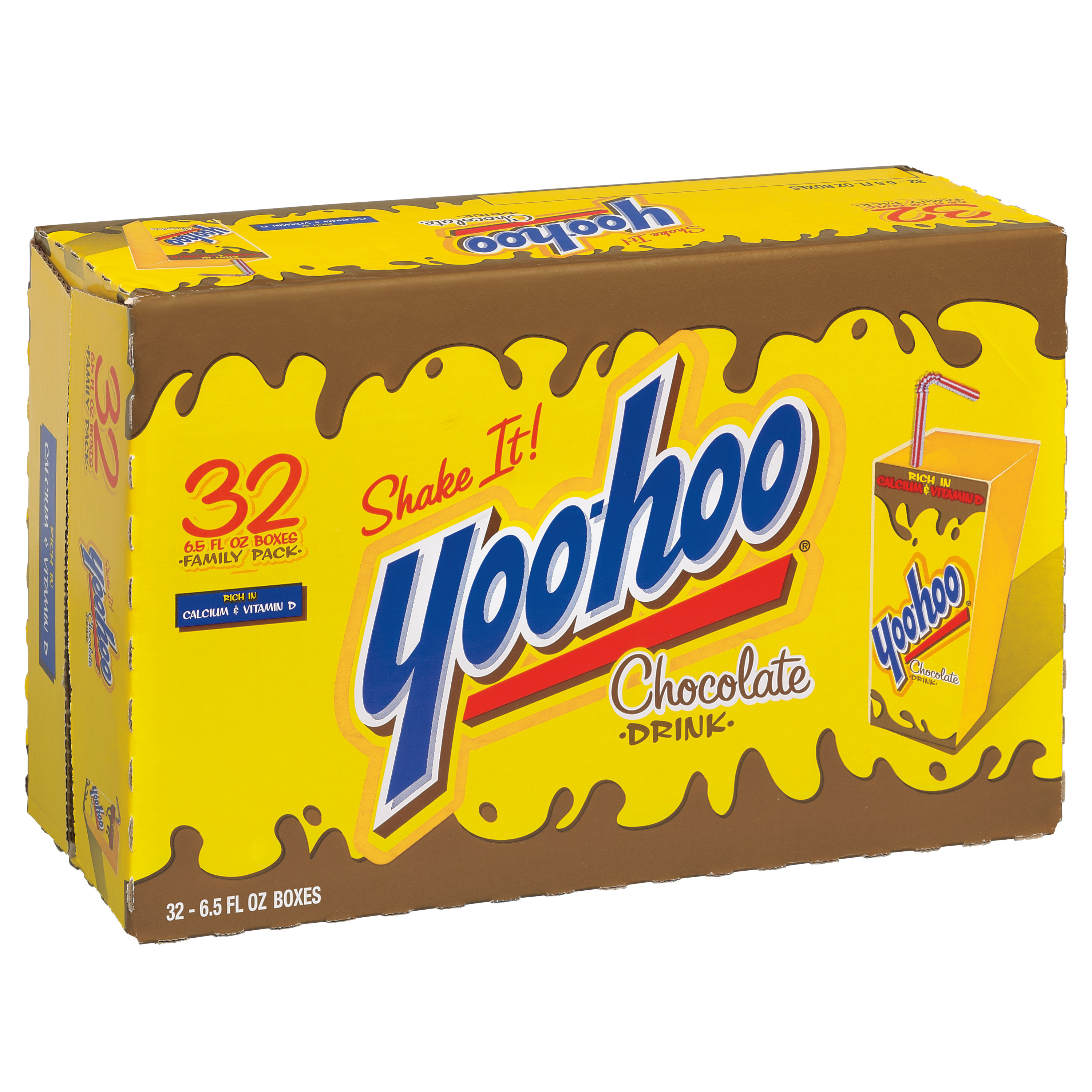 Yoo-hoo Chocolate Drink, 6.5 Fluid Ounce, 32 Count Boxes thumbnail 4