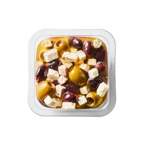 DeLallo Greek Feta Salad, Kalamata Olives & Cheese in Marinade, 7 oz Container, Refrigerated thumbnail 2