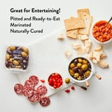 DeLallo Marinated Pitted Olives Jubilee, with Kalamata, Nicoise, Picholine, & Green Olives, 7 oz Container thumbnail 3