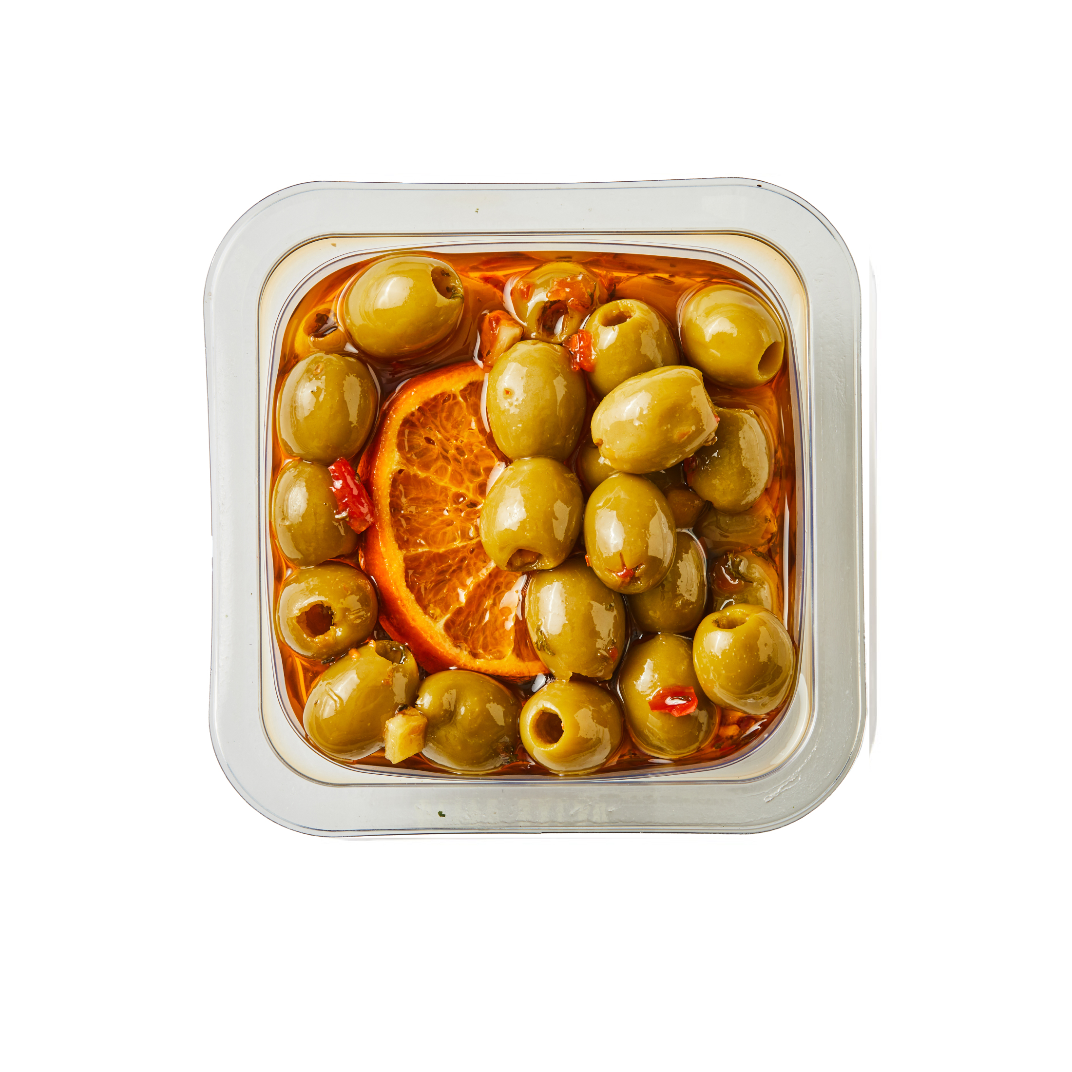 DeLallo Spicy Sweet Olive Salad, with Calabrian Chili Peppers, 7 oz Container, Gluten Free, Refrigerated thumbnail 2