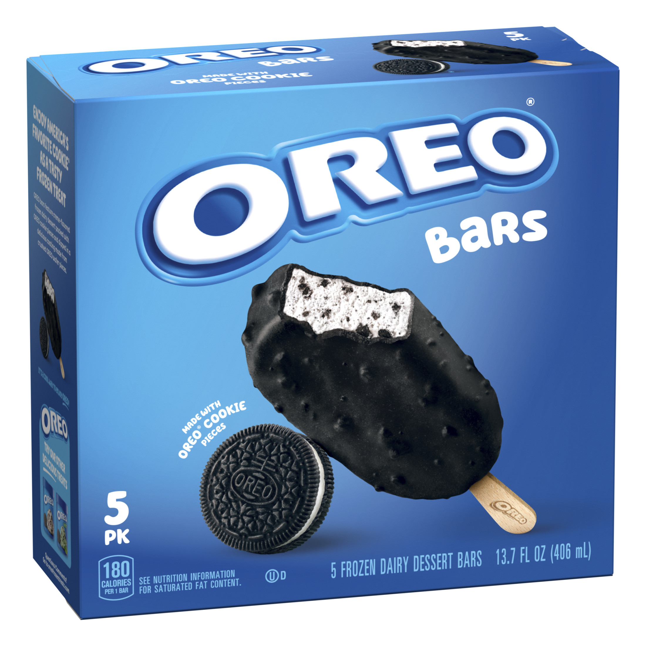 Oreo Frozen Dairy Dessert Bars, No Artificial Flavors, 5 Count thumbnail 2