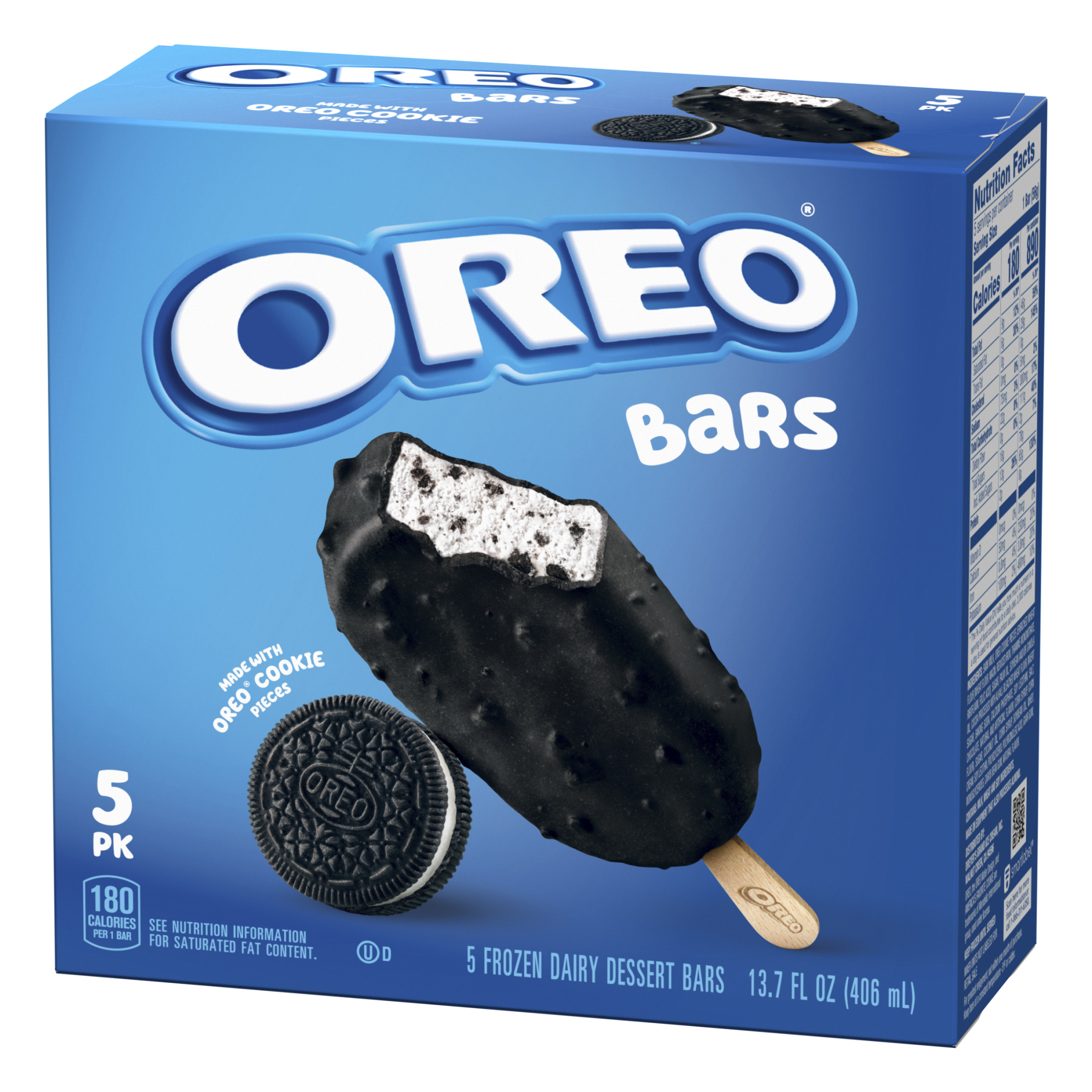 Oreo Frozen Dairy Dessert Bars, No Artificial Flavors, 5 Count thumbnail 3