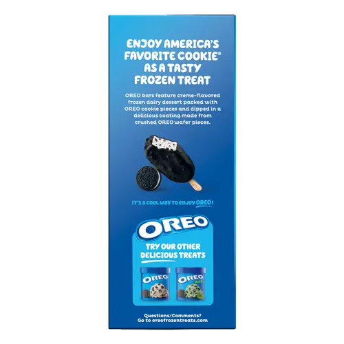Oreo Frozen Dairy Dessert Bars, No Artificial Flavors, 5 Count thumbnail 4
