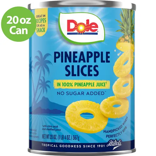 Pineapple Slices in 100% Pineapple Juice, 20 oz Can thumbnail 2