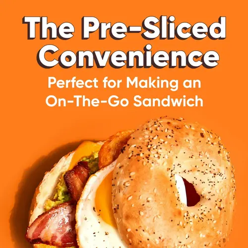 Thomas' Everything Bagels, 6 count, Pre-sliced Bagels, 20 oz Bag (1 Pack) thumbnail 3