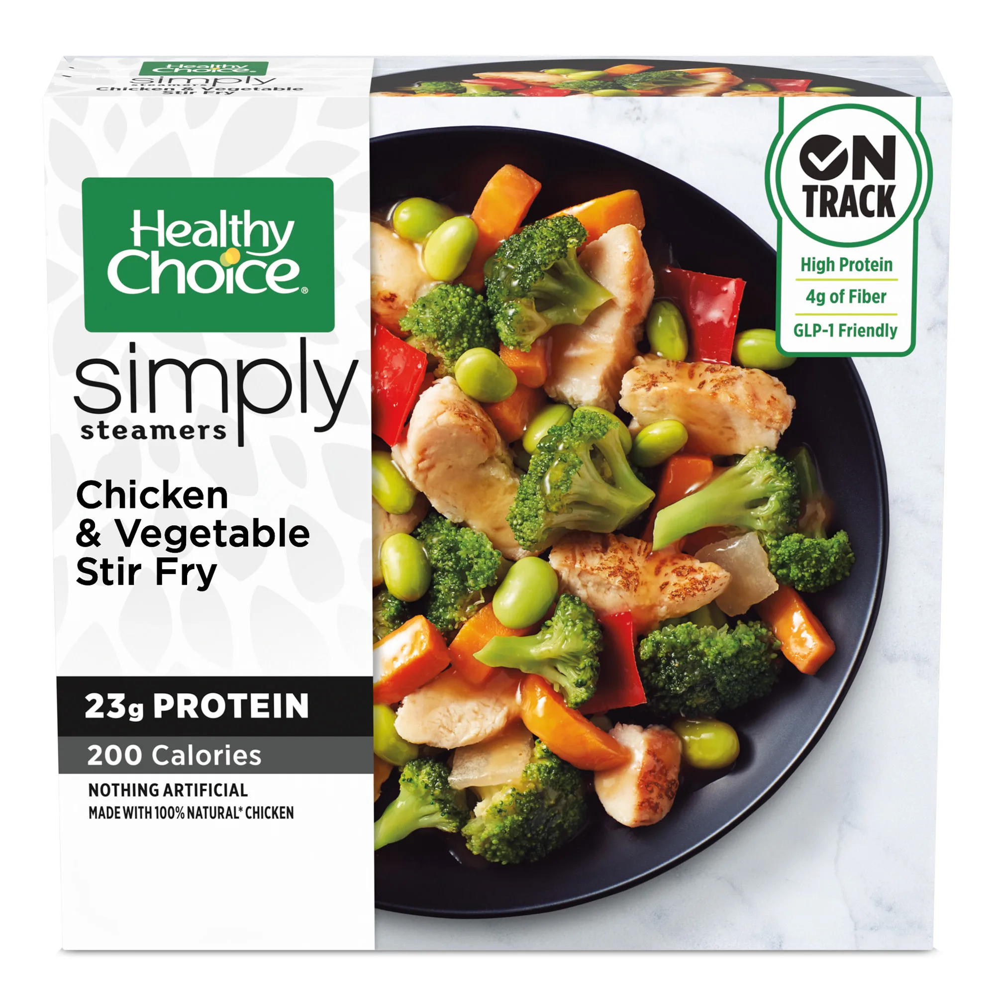 Healthy Choice Simply Steamers Chicken & Vegetable Stir Fry, Frozen Asian Meal, 9.25 oz (Frozen)