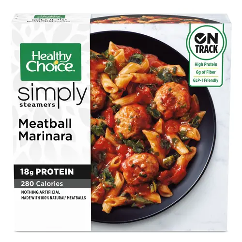 Healthy Choice Simply Steamers Meatball Marinara Bowl, Frozen Meal, 10 oz. (Frozen)