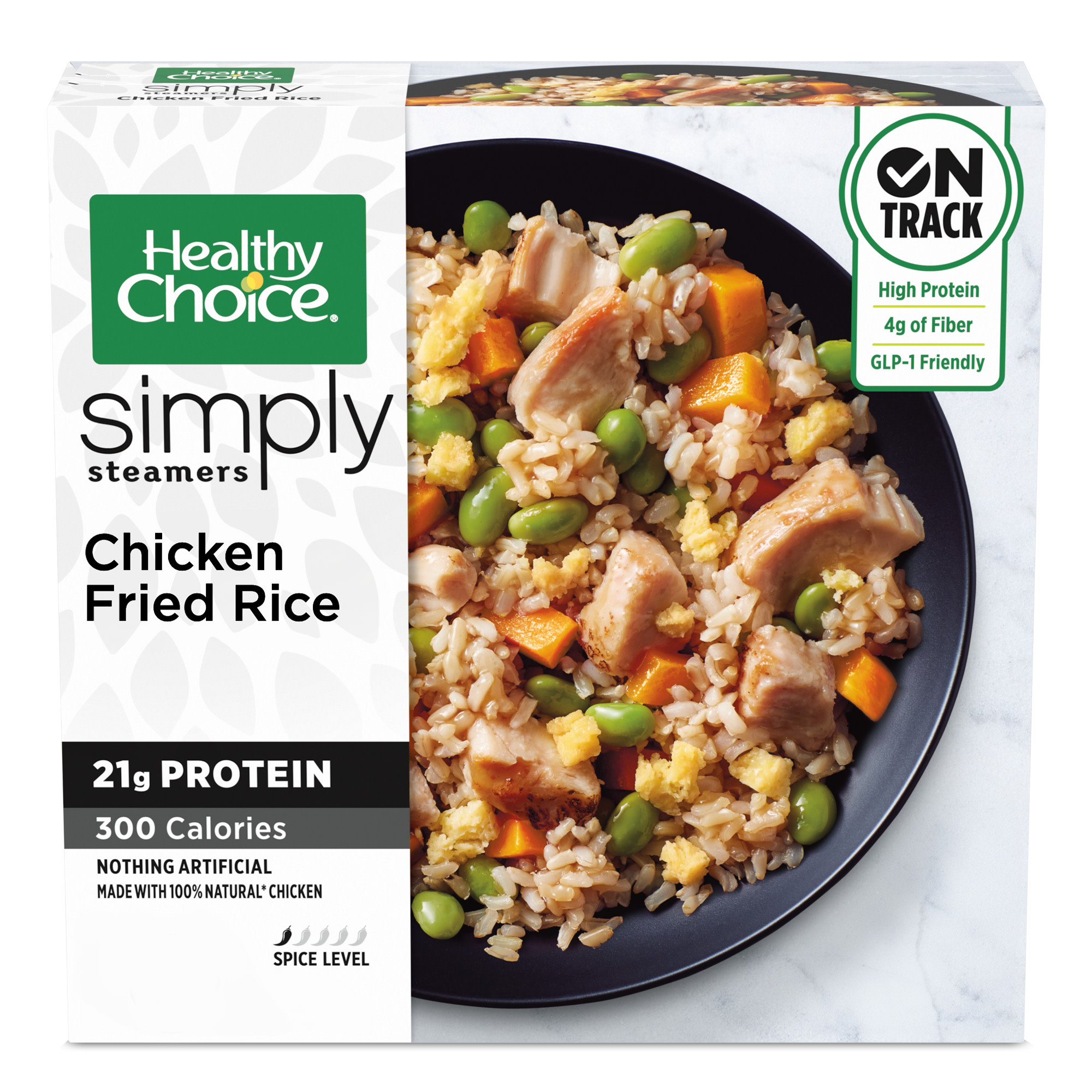 Healthy Choice Simply Steamers Chicken Fried Rice Bowl, Frozen Meal, 10 oz. (Frozen)