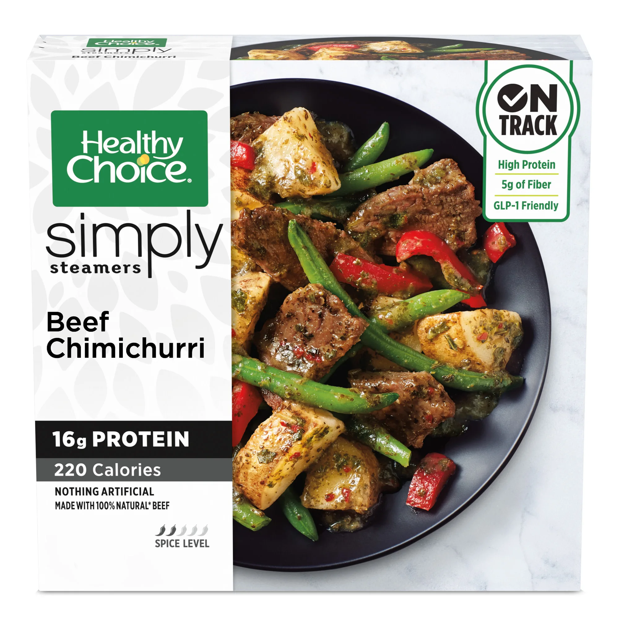 Healthy Choice Simply Steamers Beef Chimichurri Bowl, Frozen Meal, 9 oz (Frozen)