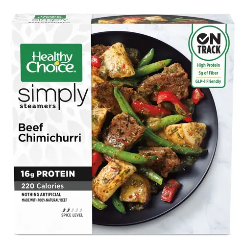 Healthy Choice Simply Steamers Beef Chimichurri Bowl, Frozen Meal, 9 oz (Frozen)