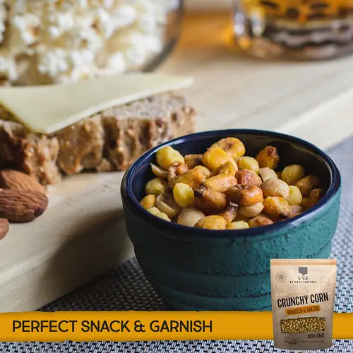 Natural Craving Salted and Roasted Crunchy Corn - Original Toasted Corn Kernels in Resealable Bag - Crunchy Snack - 16oz thumbnail 3