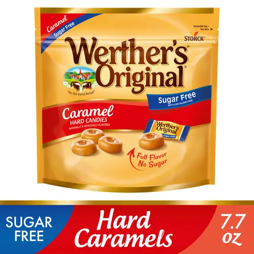 Werther's Original Hard Sugar Free Caramel Candy, 7.7 oz thumbnail 2