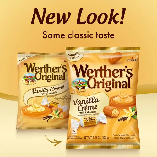 Werther's Original Soft Vanilla CrÃ¨me Caramel Candy, 4.51 oz Bag Storck thumbnail 3