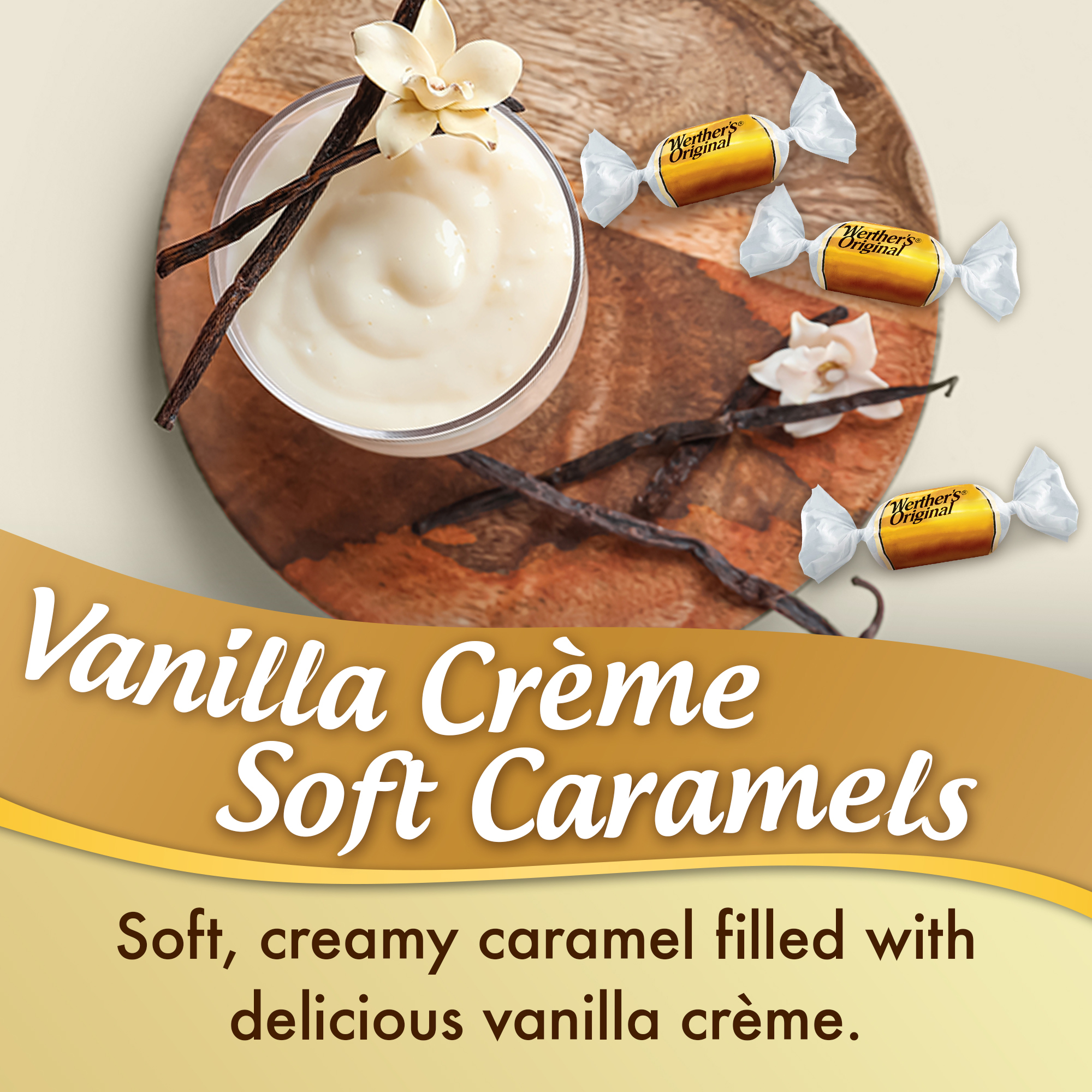 Werther's Original Soft Vanilla CrÃ¨me Caramel Candy, 4.51 oz Bag Storck thumbnail 4