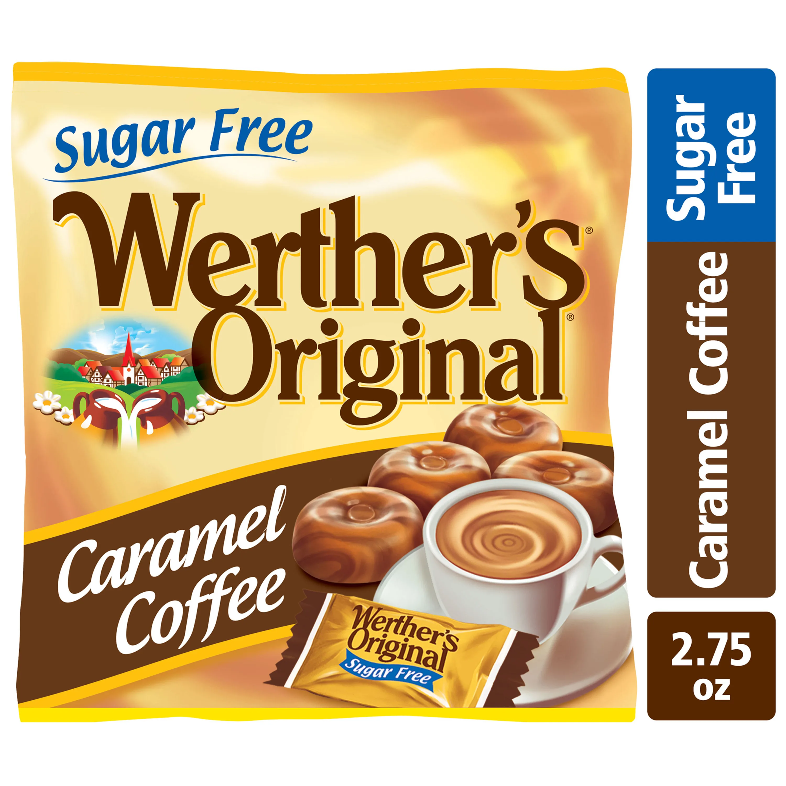 Werthers Original Hard Sugar Free Caramel Coffee Candy, 2.75 oz