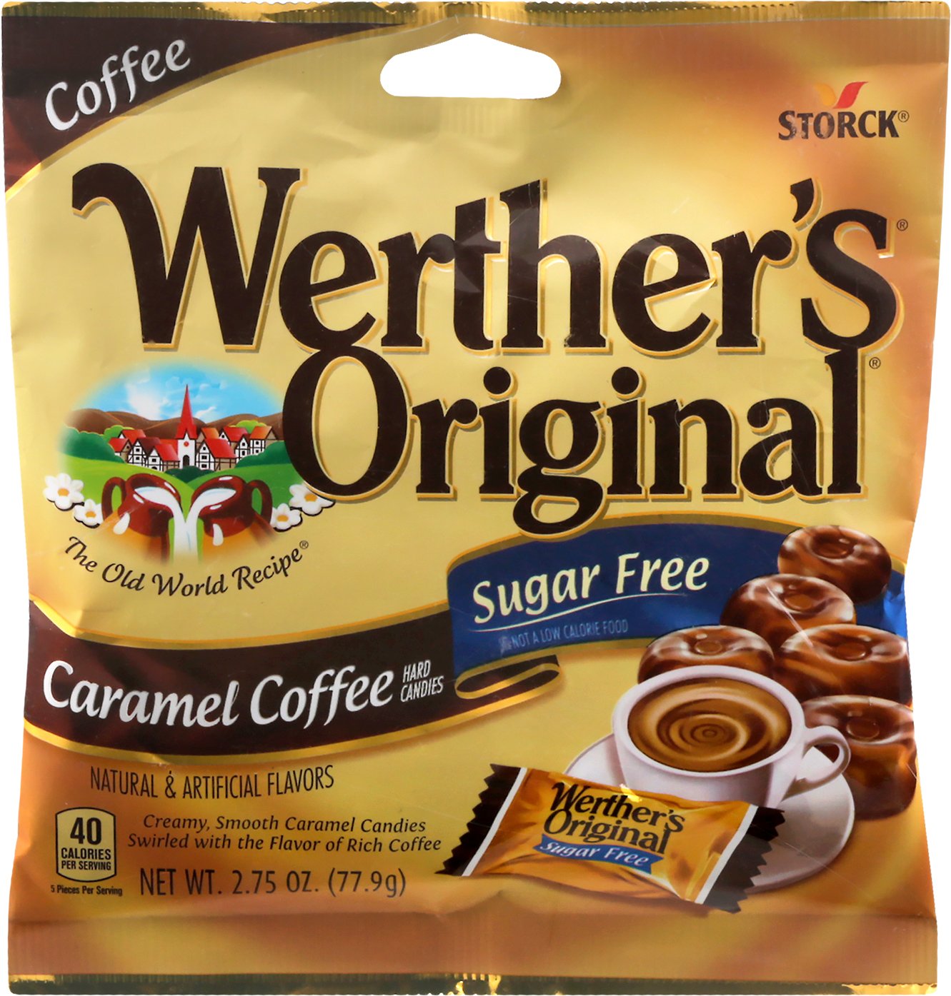 Werthers Original Hard Sugar Free Caramel Coffee Candy, 2.75 oz thumbnail 2