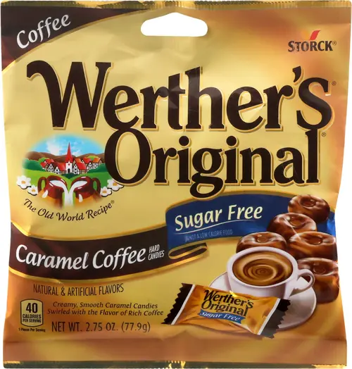 Werthers Original Hard Sugar Free Caramel Coffee Candy, 2.75 oz thumbnail 2
