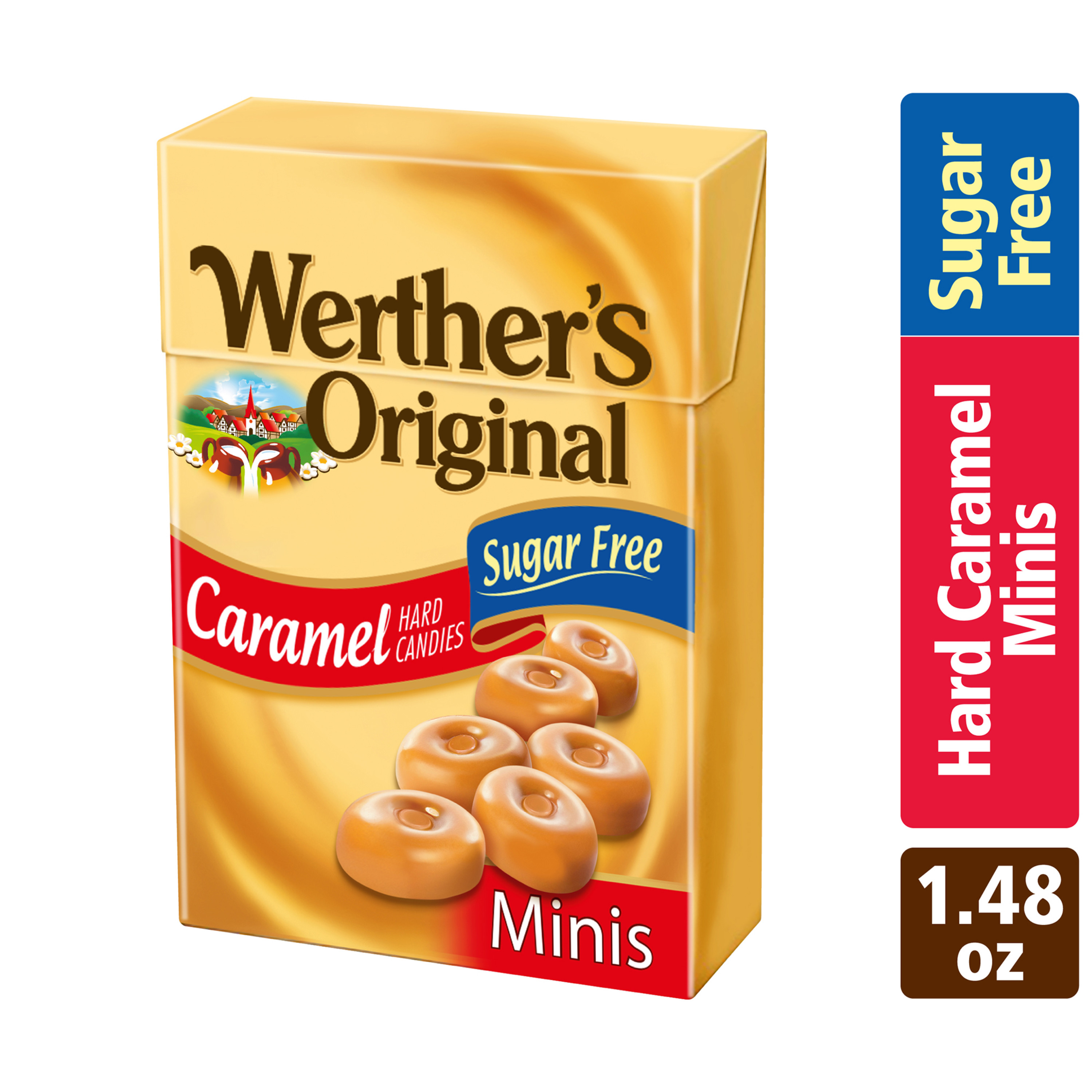Werthers Original Hard Sugar Free Caramel Minis Candy, 1.48 Oz