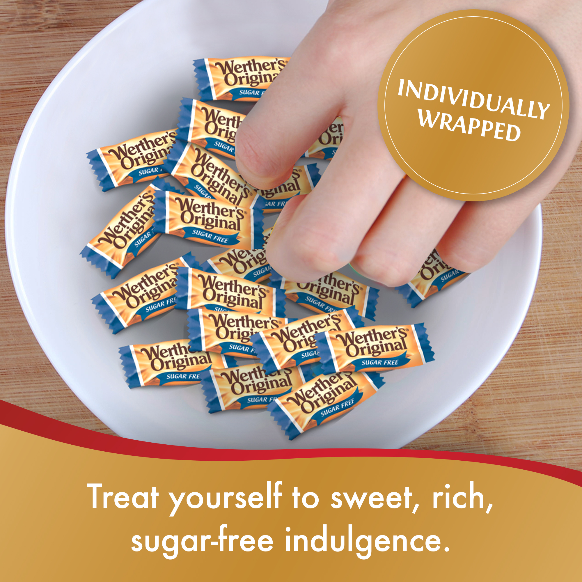 Werthers Original Hard Sugar Free Caramel Candy, 2.75 oz thumbnail 4