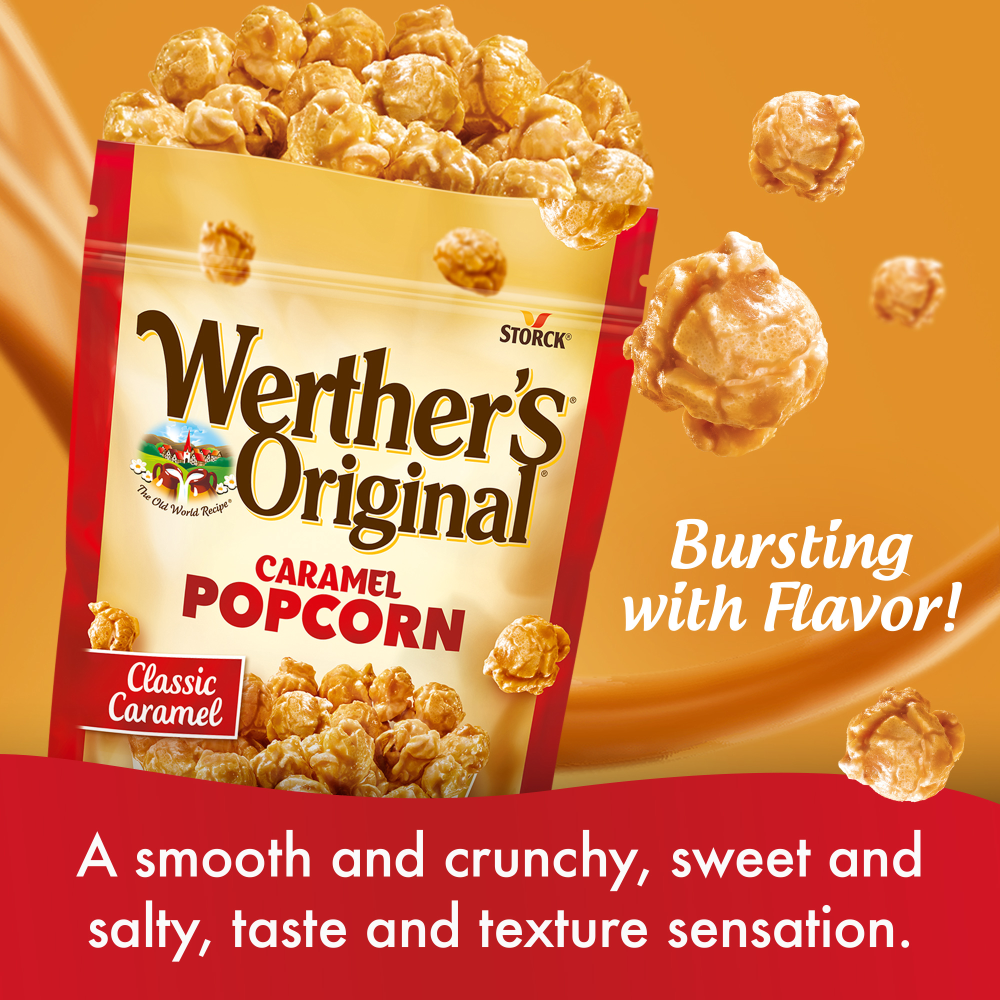 Werther's Original Caramel Popcorn, Classic Caramel, 5.29 oz thumbnail 2