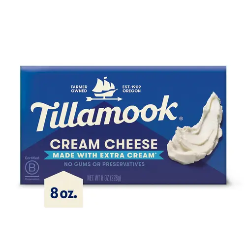 Tillamook Cream Cheese, 8 oz Brick