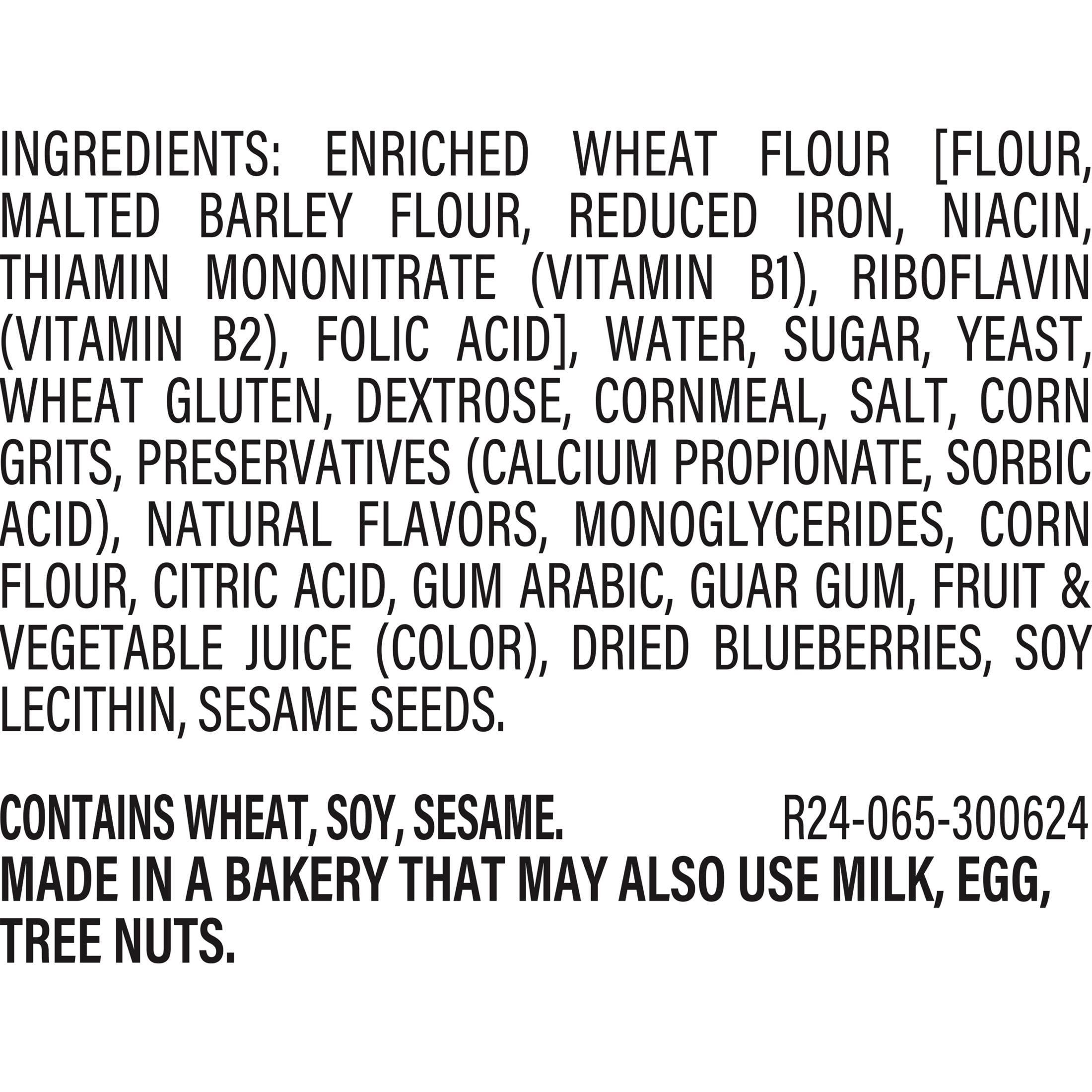 Sara Lee Deluxe Blueberry Bagels, 5 count, Pre-sliced Bagels, 16.7 oz Bag thumbnail 4