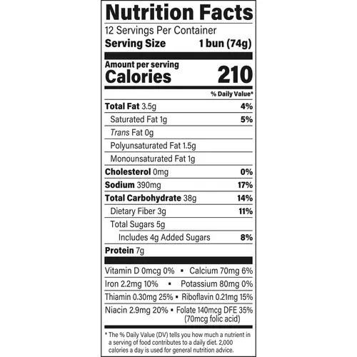 Sara Lee Restaurant Style Gourmet Sesame Seed Hamburger Buns, 12 count, White Hamburger Buns, 31.5 oz Bag thumbnail 3