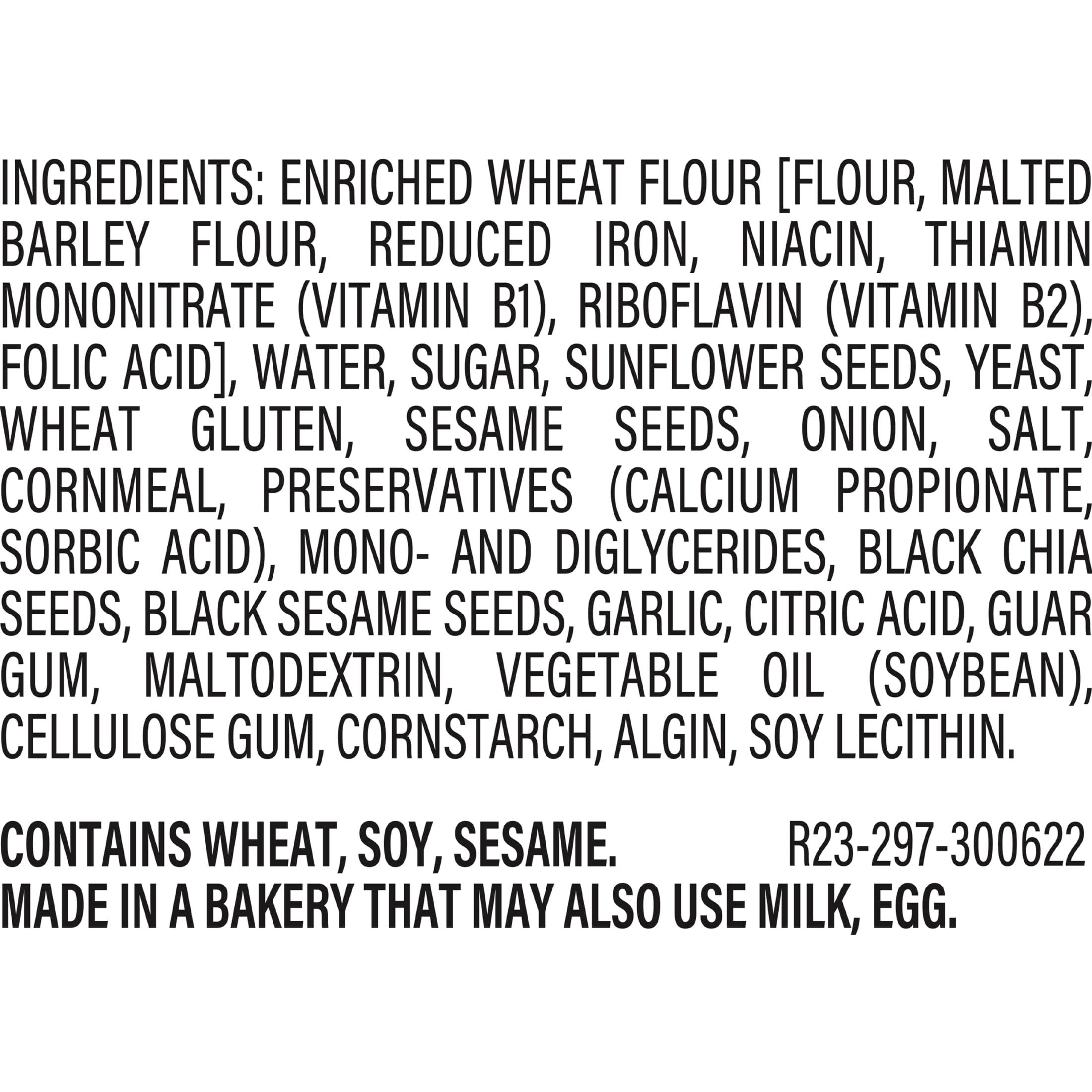 Sara Lee Deluxe Bagels, 5 count, Everything Bagels, 16.7 oz Bag thumbnail 4