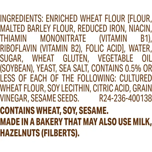 Sara Lee Artesano White Bakery Buns, 8 count, Hamburger Buns, 19 oz Bag thumbnail 4