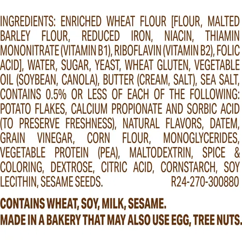 Sara Lee Artesano Brioche Buns, 8 count, Hamburger Buns, 16 oz Bag thumbnail 4