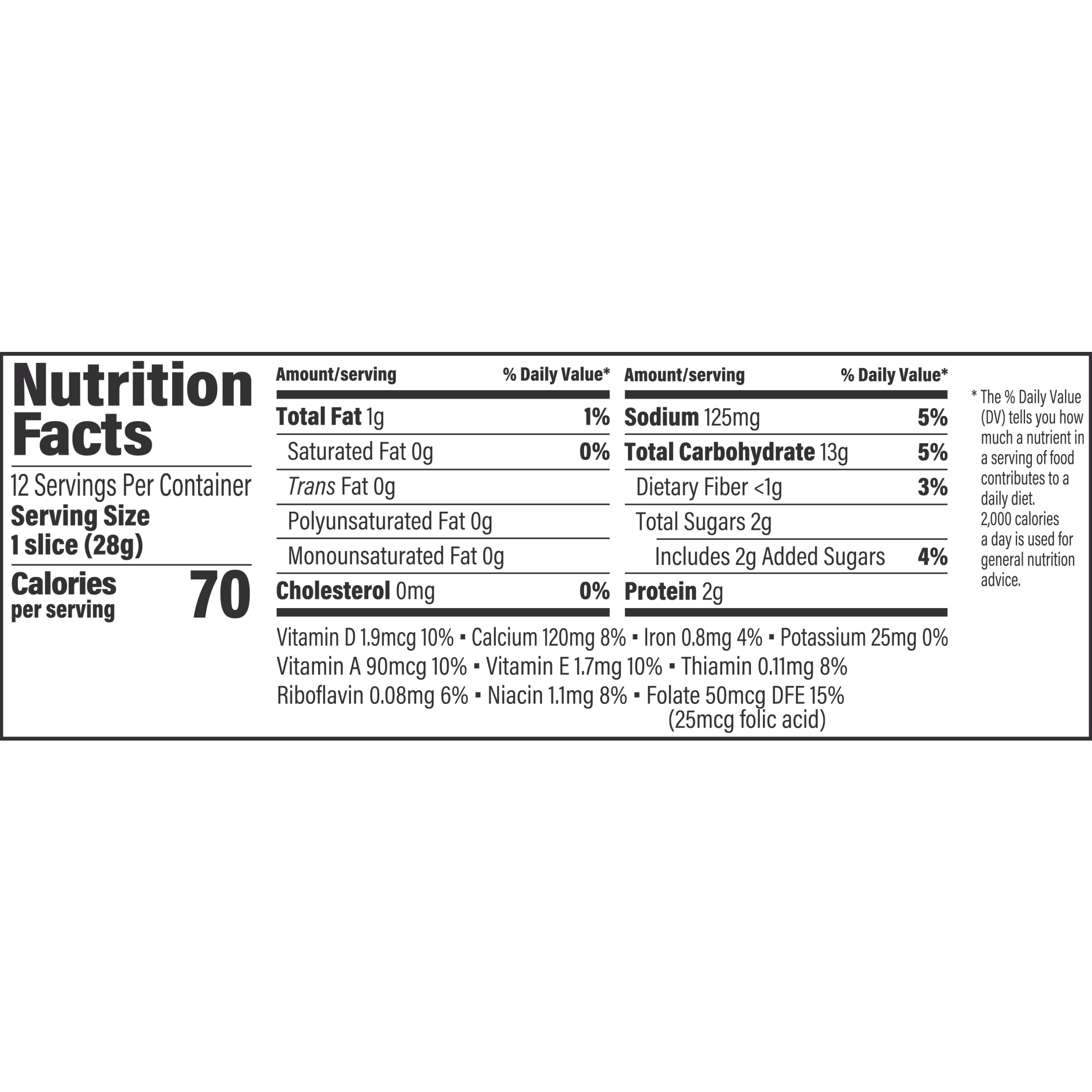 Sara Lee Half Loaf White Bread, 12 oz, Bread, Bag thumbnail 3