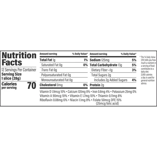 Sara Lee Half Loaf White Bread, 12 oz, Bread, Bag thumbnail 3