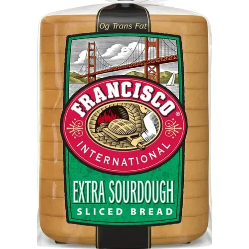 Francisco Extra Sourdough Bread, 24 oz, Plain Pre-sliced Sourdough Bread, Bag (Pack of 3)