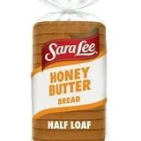 Sara Lee Honey Butter Half Loaf Bread, 12 oz, White Bread, Bag (Pack of 4)