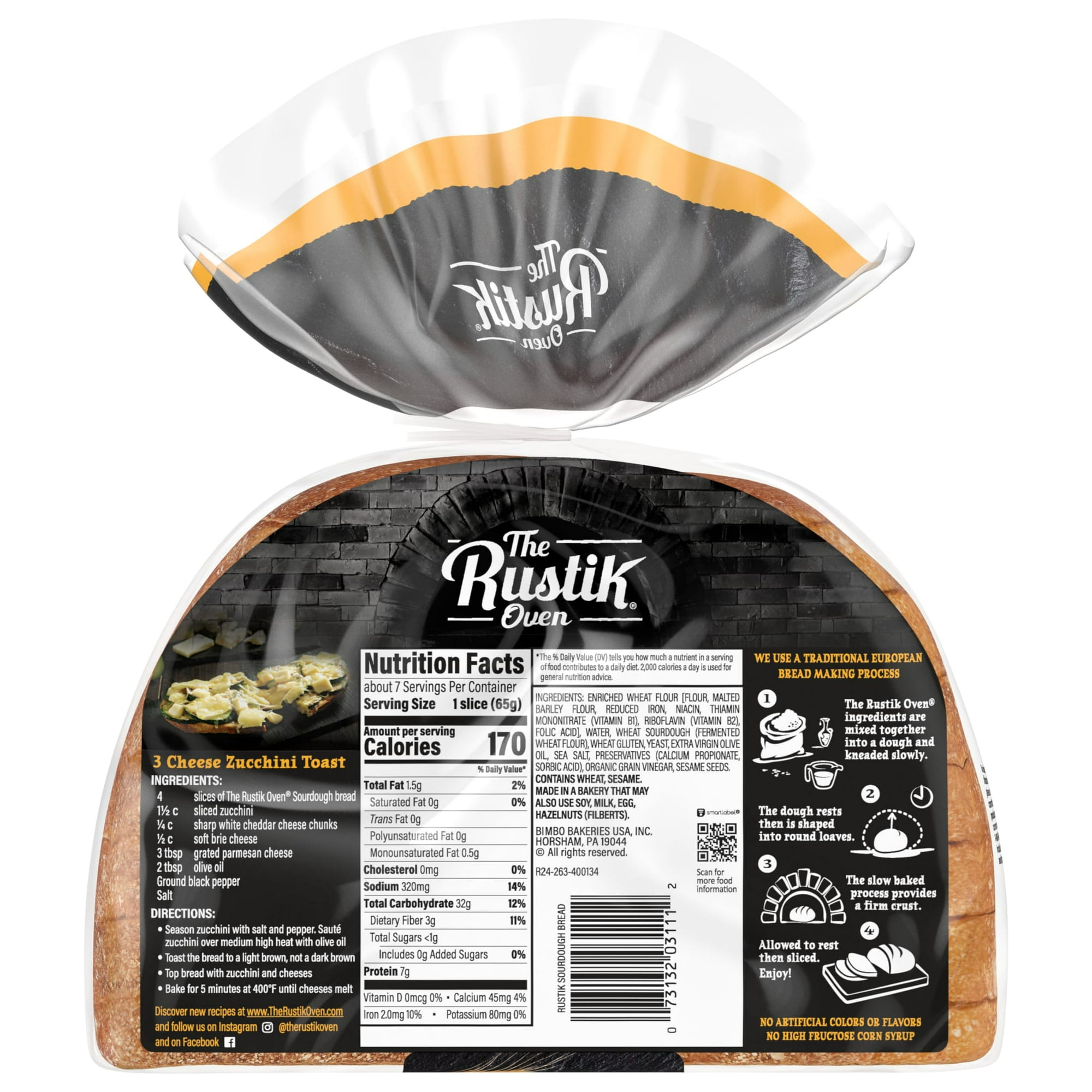 The Rustik Oven Sourdough Bread, 16 oz, Plain Sourdough Bread, Bag (Pack of 3) thumbnail 2