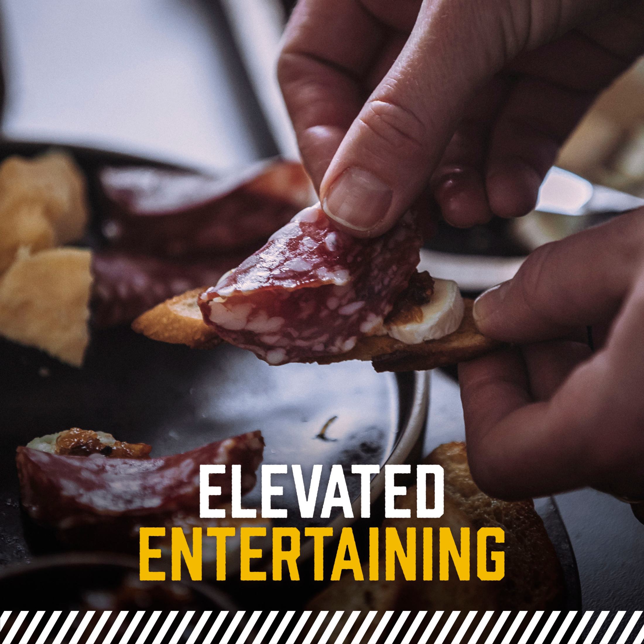 COLUMBUS, Salami Trio, Refrigerated Sliced Charcuterie Meat, 6 grams of Protein Per 1 oz Serving, 12 oz Plastic Tray thumbnail 4