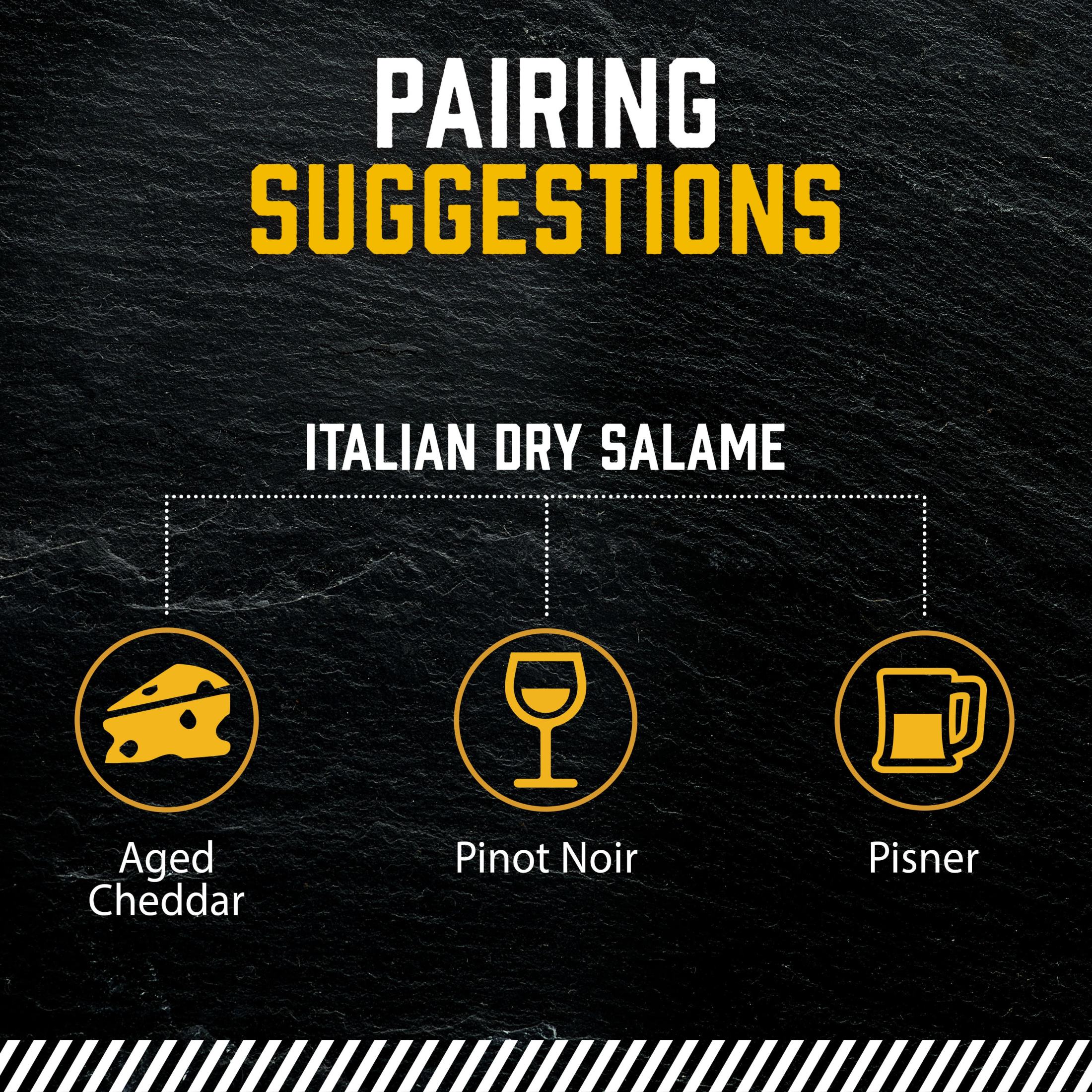 COLUMBUS Italian Dry Pork Salame, Sliced Charcuterie Meat, Refrigerated, 5 oz Plastic Pack thumbnail 2