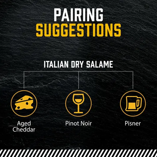 COLUMBUS Italian Dry Pork Salame, Sliced Charcuterie Meat, Refrigerated, 5 oz Plastic Pack thumbnail 2