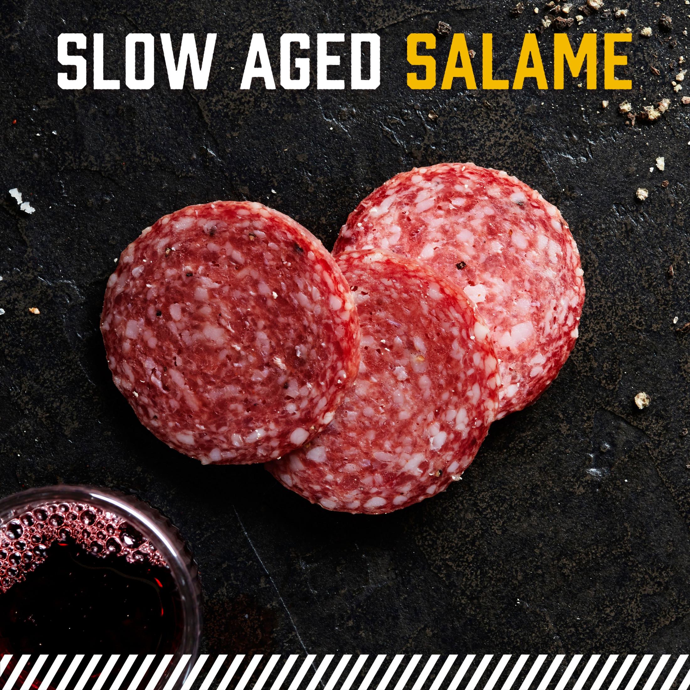 COLUMBUS Italian Dry Pork Salame, Sliced Charcuterie Meat, Refrigerated, 5 oz Plastic Pack thumbnail 3