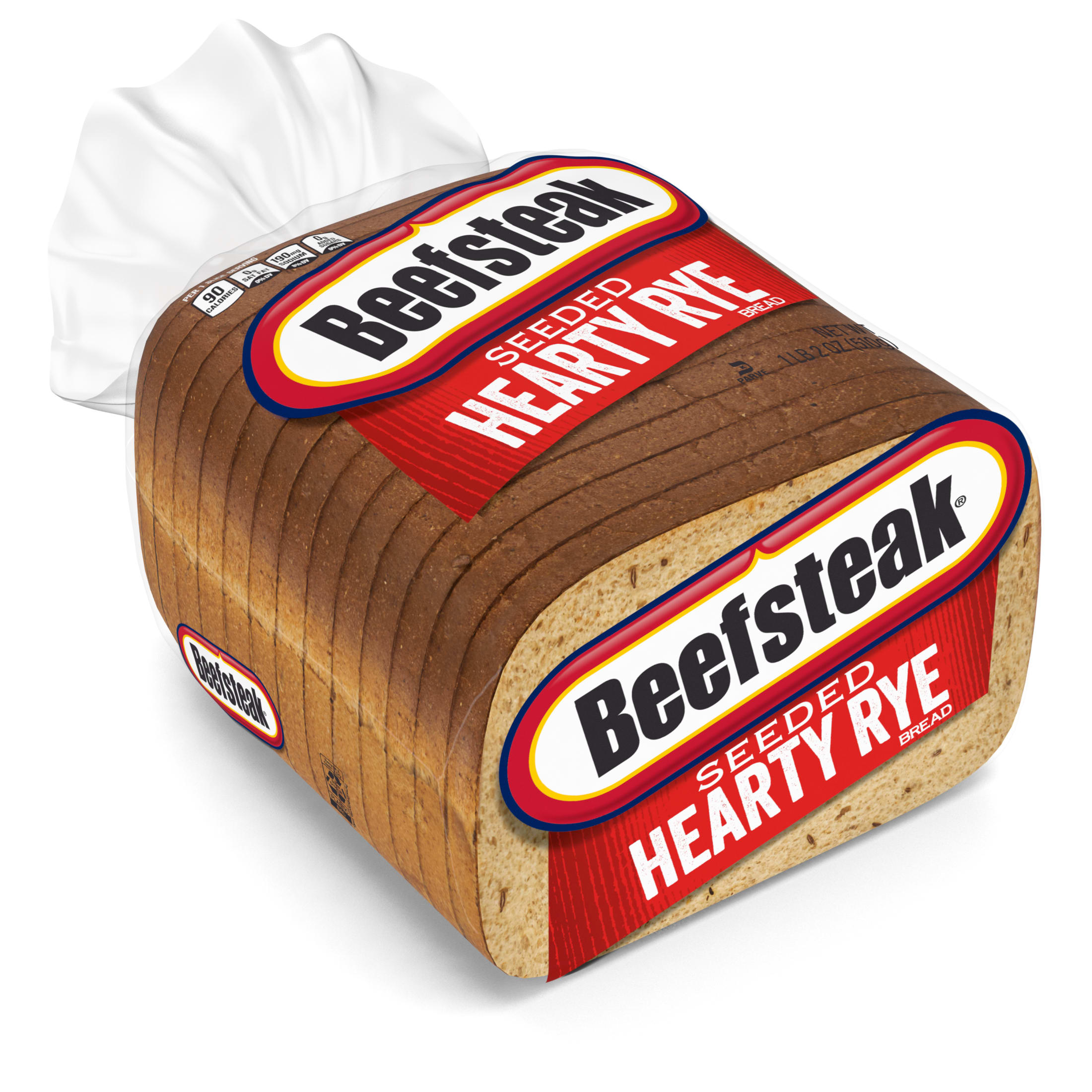 Beefsteak Seeded Hearty Rye Bread, 18 oz, Rye Bread, Bag thumbnail 2