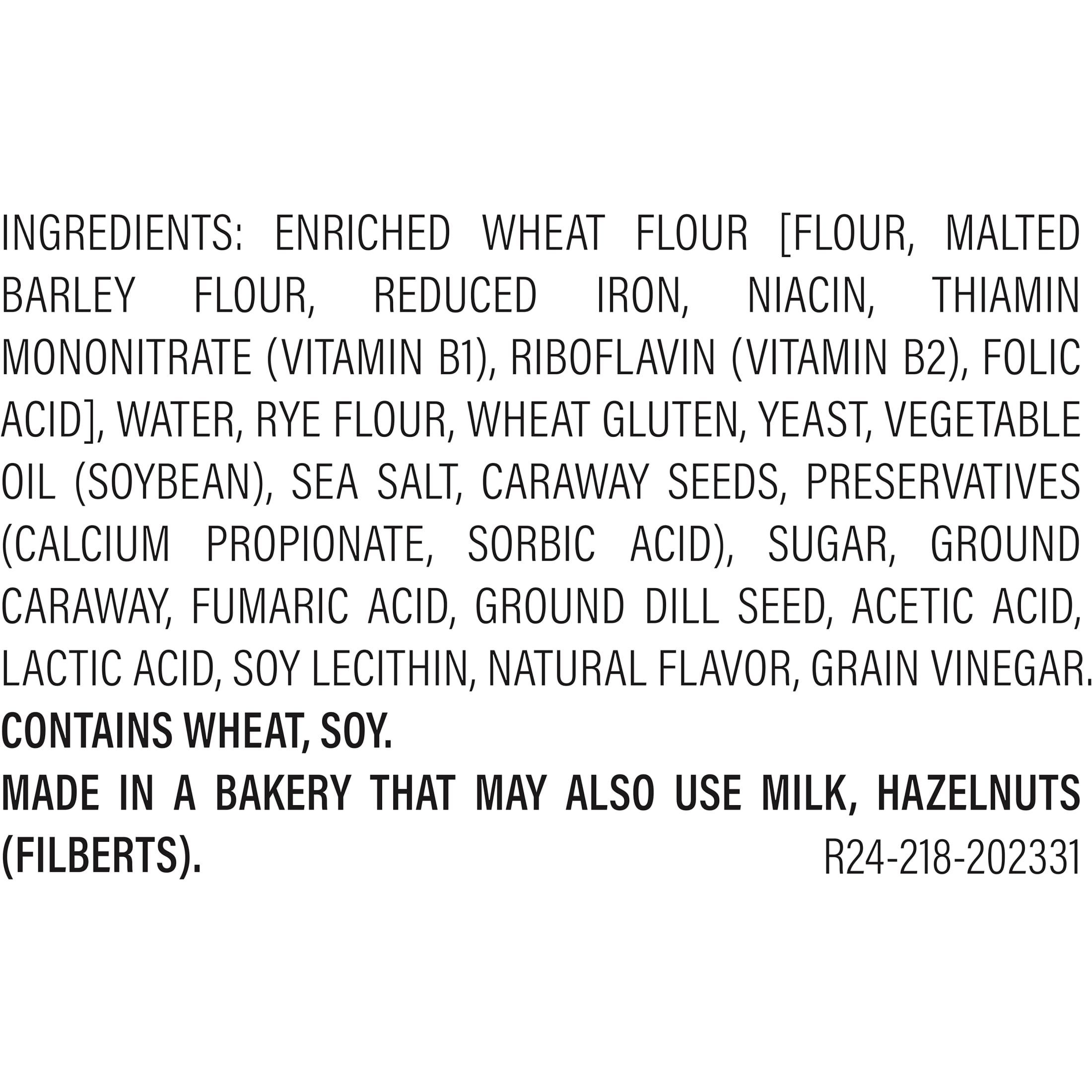 Beefsteak Seeded Hearty Rye Bread, 18 oz, Rye Bread, Bag thumbnail 4