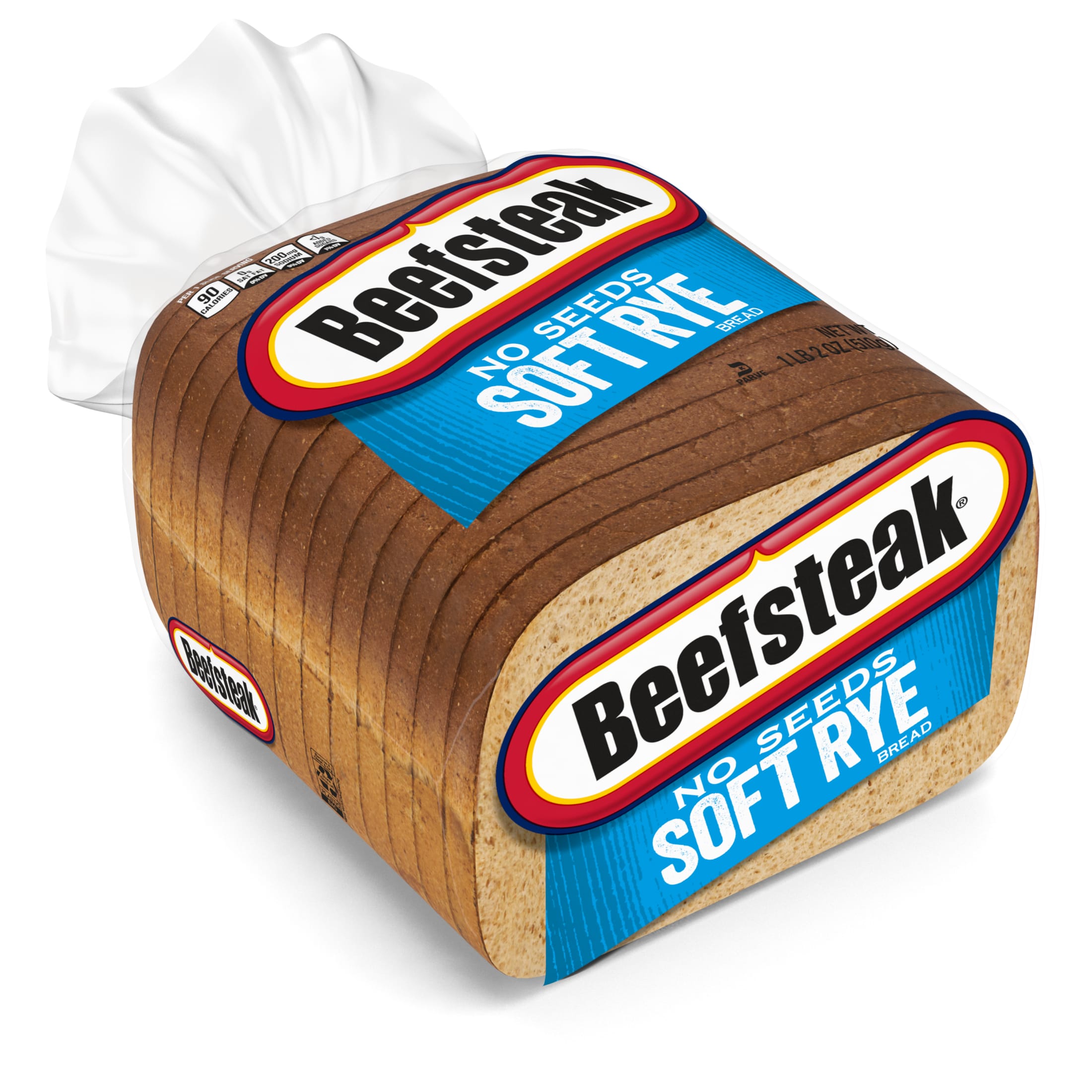 Beefsteak No Seeds Rye Bread, 18 oz, Plain Rye Bread, Bag thumbnail 2