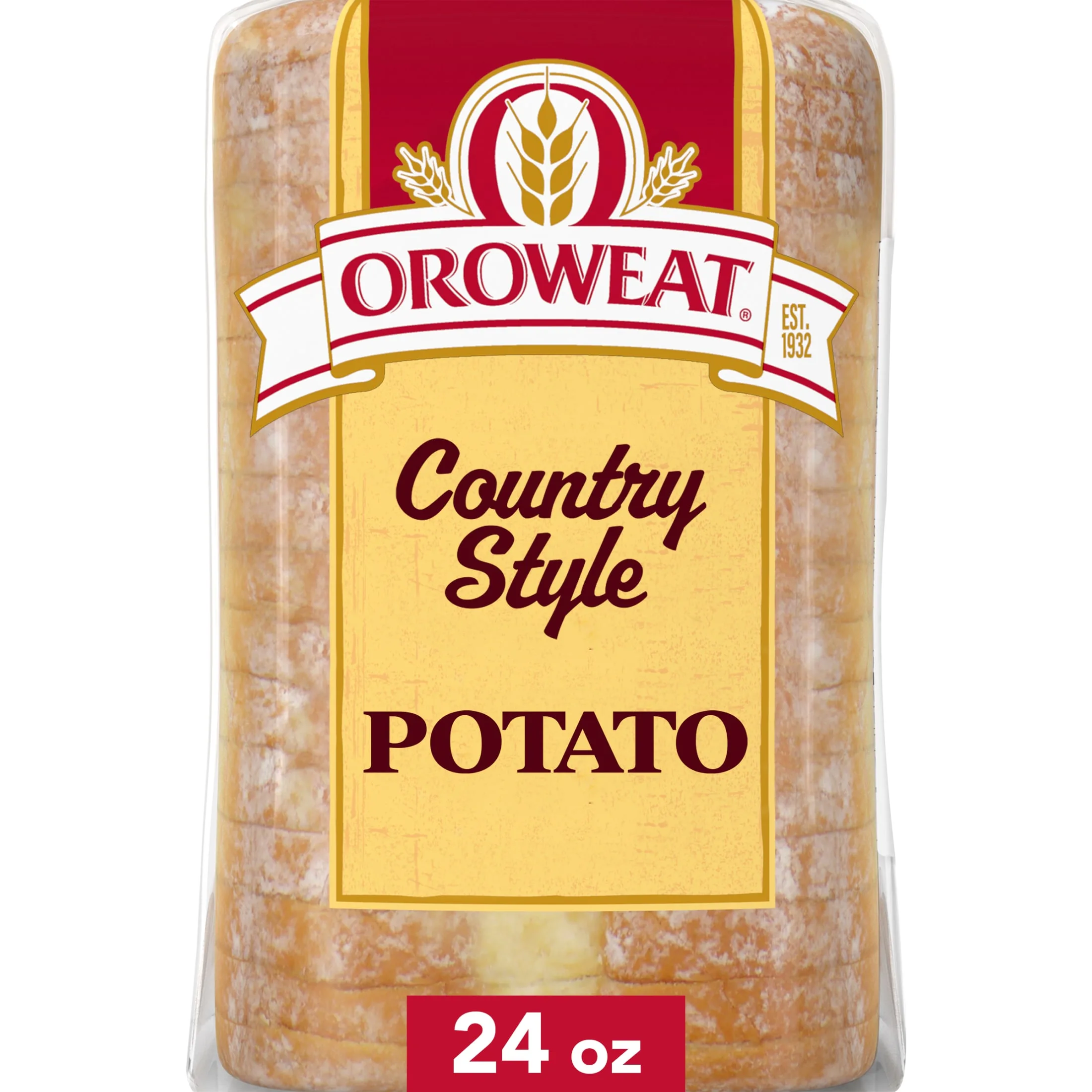 Oroweat Country Style Potato Bread, 24 oz, Potato Bread, Bag